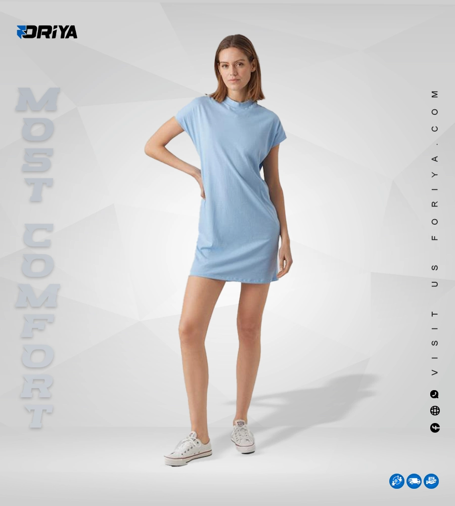 TURTLE SHORT DRESS NOOS blue bell
