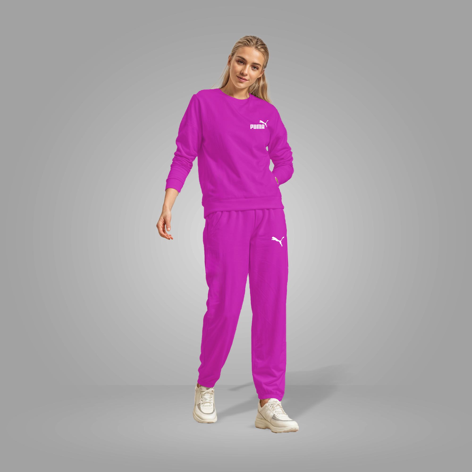 Women Tracksuit set Dip megenta